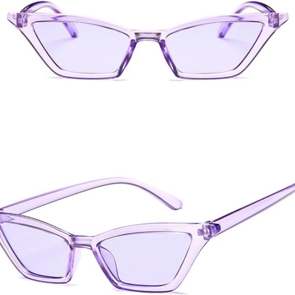 Purple small cat eye sunglasses